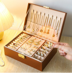 Шкатулка для украшений средняя коричневый фото 2