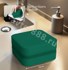 Шкатулка для украшений маленькая зелёный фото 3