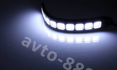 Дневные ходовые огни белый 12В фото 2
