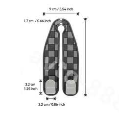 Крючок вешалка на подголовник автомобиля серый фото 2
