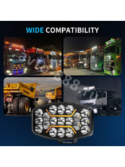 Дневные ходовые огни A03 68W 12V/36V (1шт)  фото 5