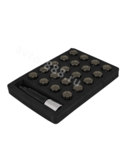 Секретки гайки F651 12*1,25 (16P+4+2, высота 32 мм) тёмно-серый фото 4