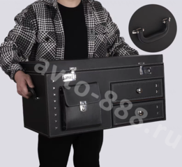 Органайзер в багажник автомобиля замок с паролем (чёрный) фото 7