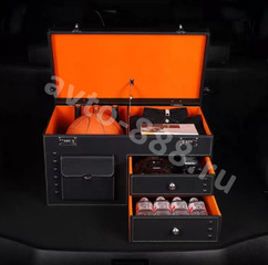 Органайзер в багажник автомобиля замок с паролем (коричневый) фото 4