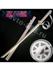 Катана Рукия Кучики-ZhangShen  bleach刀 纯白手柄 白壳 白银刀身 фото 4