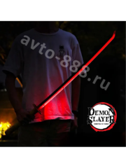 Катана Ёриичи Цугикуни, Клинок рассекающий демонов-ZhangShen jiguo刀 金色手柄 黑刀壳 黑红剑身 фото 2