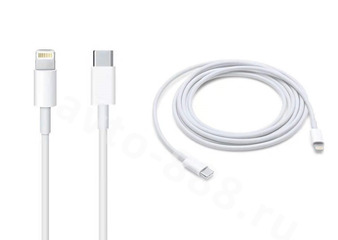 USB-кабель зарядное устройство iphone+C белый (1м) 1K23 фото 2