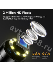 Эндоскоп автомобильный с экраном, длина зонда 1 метр, диаметр объектива 6 мм, диагональ экрана 4.3 дюйма фото 3