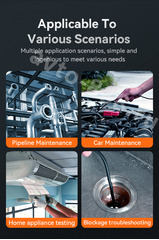 Эндоскоп автомобильный с экраном, длина зонда 1 метр, диаметр объектива 8 мм, диагональ экрана 4.3 дюйма фото 7