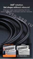 Эндоскоп автомобильный с экраном, длина зонда 1 метр, диаметр объектива 8 мм, диагональ экрана 4.3 дюйма фото 4