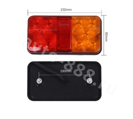 Задние габаритные огни для грузовиков D-2302 12-80V (2шт) фото 5