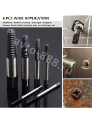 Набор экстракторов обломанных болтов 6 шт, 3-22 мм фото 7