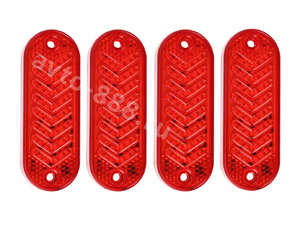 Фонари габаритные D-2349 24V (4шт) красный фото 1