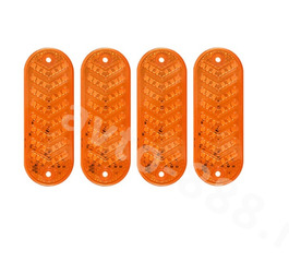 Фонари габаритные D-2349 24V (4шт) жёлтый фото 1