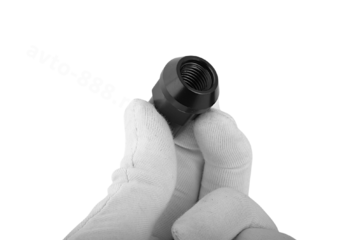 Гайка на колесо М12*1.25 конус (ключ 19) L45 ПИКА чёрный (5шт) фото 4