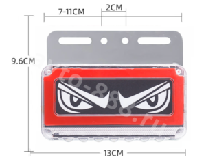 D-3012 Фонари габаритные  12/24V (4шт) красный фото 2