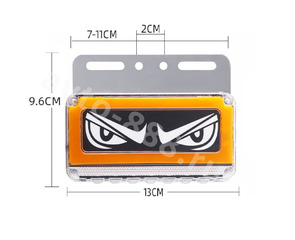 D-3012  Фонари габаритные 12/24V (4шт) жёлтый фото 2
