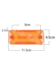 Фонари габаритные D-2392  12/24V (2шт) жёлтый фото 2