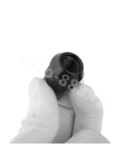 Гайка на колесо М12*1.5 конус (ключ 19) L45 ПИКА чёрный (5шт) фото 3