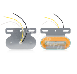 Фонари габаритные маленький D-2312 24V (4шт) жёлтый фото 3