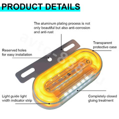 Фонари габаритные маленький D-2312 24V (4шт) жёлтый фото 4