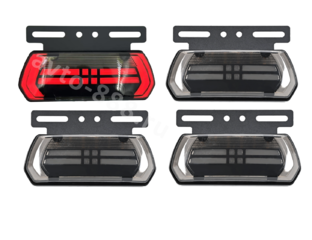 Фонари габаритные D-2388  12/24V (4шт) красный фото 1