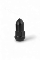 Гайка на колесо М12*1.25 конус (ключ 19) L45 ПИКА чёрный (5шт) фото 3