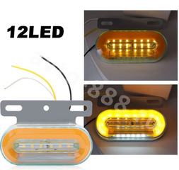 Фонари габаритные маленький D-2312 24V (4шт) жёлтый фото 5