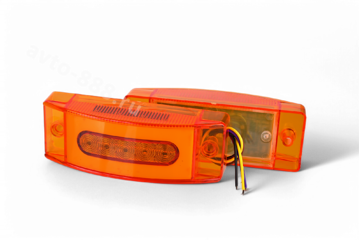 Фонари габаритные BD-0102 12/24V жёлтый (2шт) фото 1