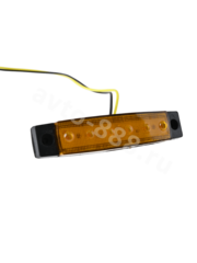 Фонари габаритные BD-0005  12/24V жёлтый (20шт) фото 2