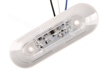 Фонари габаритные BD-0128 12/24V белый (2шт) фото 3