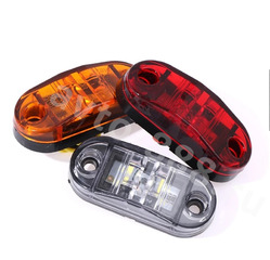 Фонари габаритные BD-0015 12/24V белый (4шт) фото 6