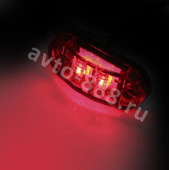 Фонари габаритные BD-0015 12/24V красный (4шт) фото 6