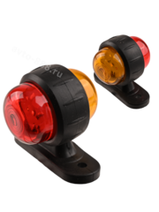 Фонари габаритные BD-0133 12/24V жёлтый+красный (2шт) фото 2