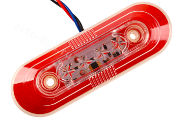 Фонари габаритные BD-0128 12/24V красный (2шт) фото 3