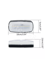 BD-0093  Фонари габаритные   12/24V белый (2шт) фото 9