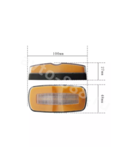 Фонари габаритные BD-0093 12/24V жёлтый (2шт) фото 9