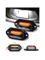 Фонари габаритные BD-0116 12/24V жёлтый (4шт) фото 4