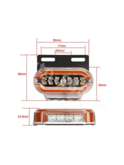BD-4032  Фонари габаритные  24V жёлтый (4шт) фото 12