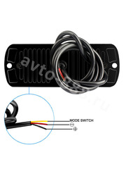 Маяк проблесковый 12/24V оранжевый (2шт) фото 9