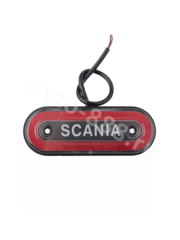 Фонари габаритные BD-0166 SCANIA 12/24V красный (10шт) фото 3