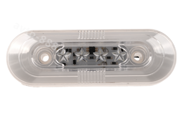 Фонари габаритные BD-0128 12/24V белый (2шт) фото 4