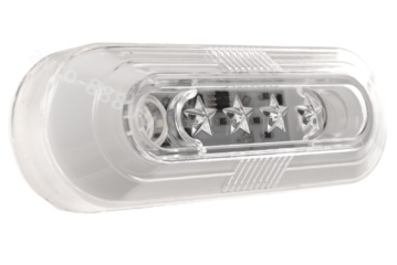 Фонари габаритные BD-0128 12/24V белый (2шт) фото 2