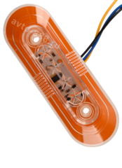 Фонари габаритные BD-0128 12/24V жёлтый (2шт) фото 3