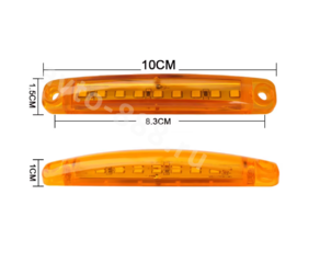 BD-0003 Фонари габаритные  12/24V жёлтый (20шт) фото 2