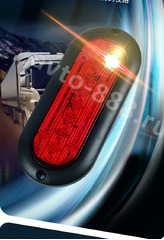 Фонари габаритные D-2272 12/24V красный (2шт) фото 14