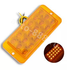 Фонари габаритные BD-0035 12/24V жёлтый (4шт) фото 4