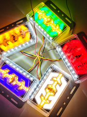 Фонари габаритные BD-4084 24V жёлтый (4шт) фото 7