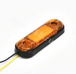 Фонари габаритные BD-0106 12/24V жёлтый (20шт) фото 5