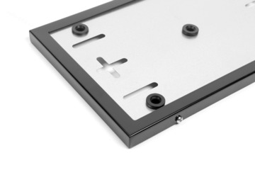 Рамка гос.номера квадратная чёрная 29,5*17,7см (2шт) фото 6